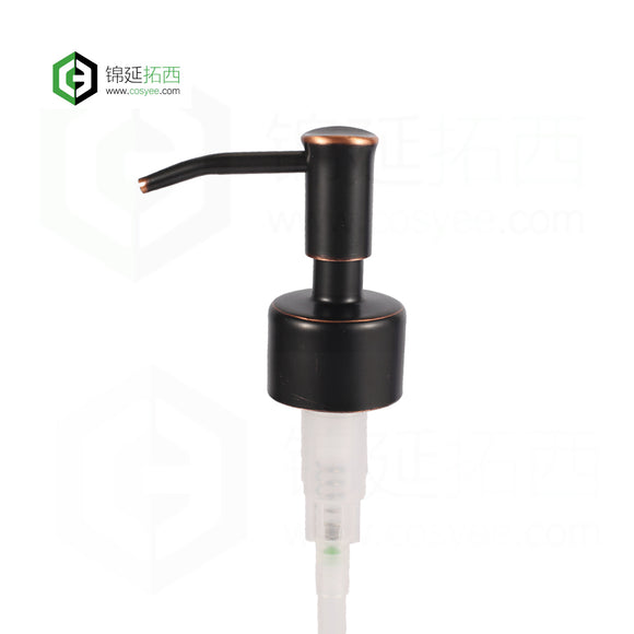 Factory Stainless Steel Black ORB Gold Liquid Soap Pump Dispenser For 28mm Glass Bottle CB-18
