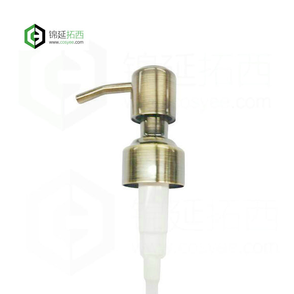 Antique Brass Bronze Replacement Liquid Soap Dispenser Lids for Regular Mouth Glass bottles CB-01F
