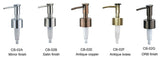 Soap Dispenser Pump Head Replacement Bronze, Soap Dispenser Pump Assembly CB-02F