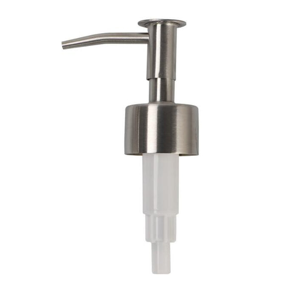 Silver Satin Brushed Stainless Steel Soap Dispenser Pump For Boston Glass Bottle CB-02B