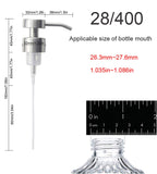 Fast Delivery Dual Cosmetic Pump Bottles Frosted Foam Wash Pump Nozzle 28mm Foam Hand Pump Metal At Good Price FP-05B