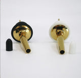 Gold Wine Olive Oil Bottle Pourer Spouts with White or Black Rubber Dust Caps