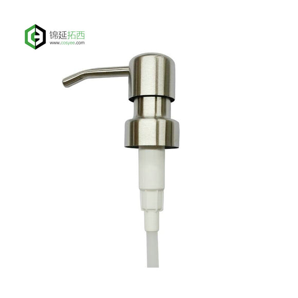 Satin Finish Pump For Soap Dispenser, Stainless Steel Soap Dispenser Pump CB-03B