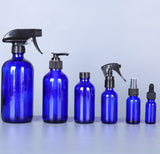 Blue Boston Glass Bottle Soap Dispenser, Blue Glass Bottle Sprayer