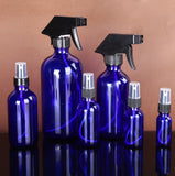 Blue Boston Glass Bottle Soap Dispenser, Blue Glass Bottle Sprayer