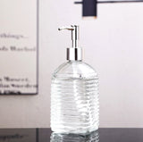 High Quality Fancy Glass Bottle Soap Dispenser with or without Pump